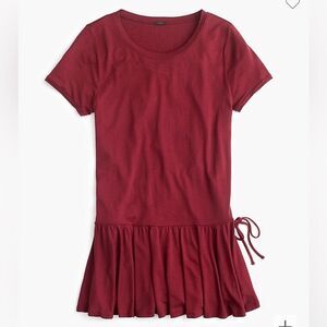 J. Crew Gathered T Shirt Maroon Size Small